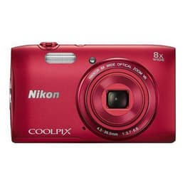 Compact Nikon Coolpix S3600 - Rood