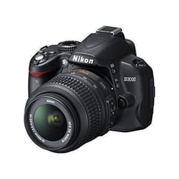 Reflex Nikon D3000 - Zwart + Lens  18-55mm f/3.5-5.6GVR