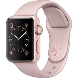Apple Watch (Series 2) September 2016 42 mm - Aluminium Goud - Armband Sport armband Roze