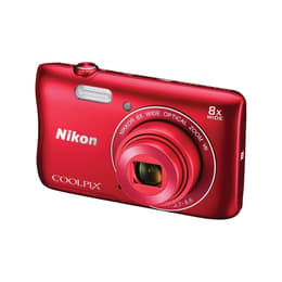 Compact Nikon Coolpix S3700 - Rood