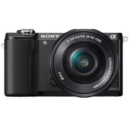 Hybride camera Sony Alpha Ilce 5000 - Zwart + Lens Sony E 16-50mm F3.5-5.6 PZ OSS