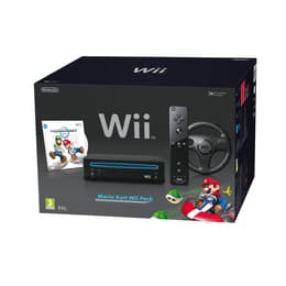Gameconsole Nintendo Wii + 2 Controllers + Mario Kart - Zwart