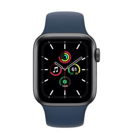 Apple Watch (Series SE) GPS 40 mm - Aluminium Spacegrijs - Sportbandje Blauw