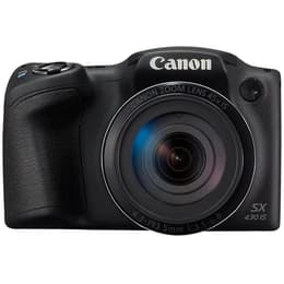 Compactcamera Canon PowerShot SX430 IS - Zwart + Lens Zoom Lens 45x IS 24-1080 mm f/3.5-6.8