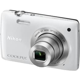 Compactcamera Nikon Coolpix S4300 - Wit + Lens Nikon Nikkor 6X Wide Optical Zoom VR 4.6 - 27.6mm f/3.5 - 5.6