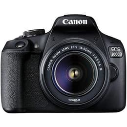Spiegelreflexcamera Canon EOS 2000D - Zwart + Lens Canon EF-S 18-55mm f/3.5-5.6 III