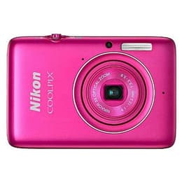 Compactcamera - Nikon CoolPix S02 Roze + Lens Nikkor Optical Zoom 30-90mm f/3.3-5.9
