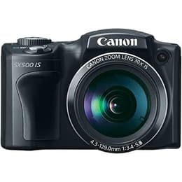 Compactcamera PowerShot SX500 IS - Zwart + Canon Zoom Lens 30X 24