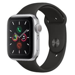 Apple watch series 5 silver aluminum black sport band 2025